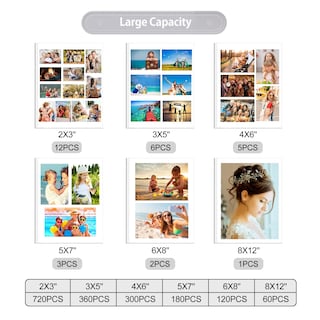 Foto 2 | Álbum De Fotos Autoadhesivo Fintie Para Fotos De 3 X 5 X 6, 5 X 7, 6 X 8 X 10 - Venta Internacional.