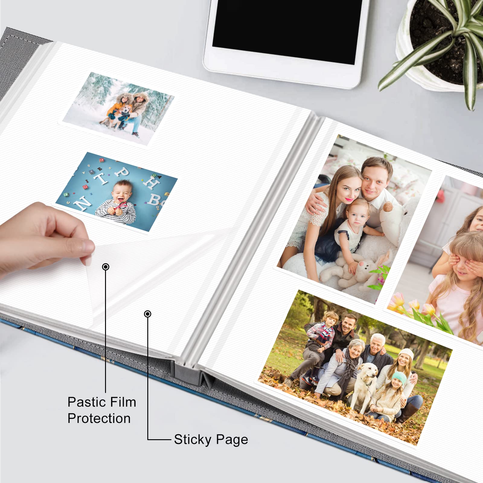 Foto 5 pulgar | Álbum De Fotos Autoadhesivo Fintie Para Fotos De 3 X 5 X 6, 5 X 7, 6 X 8 X 10 - Venta Internacional.