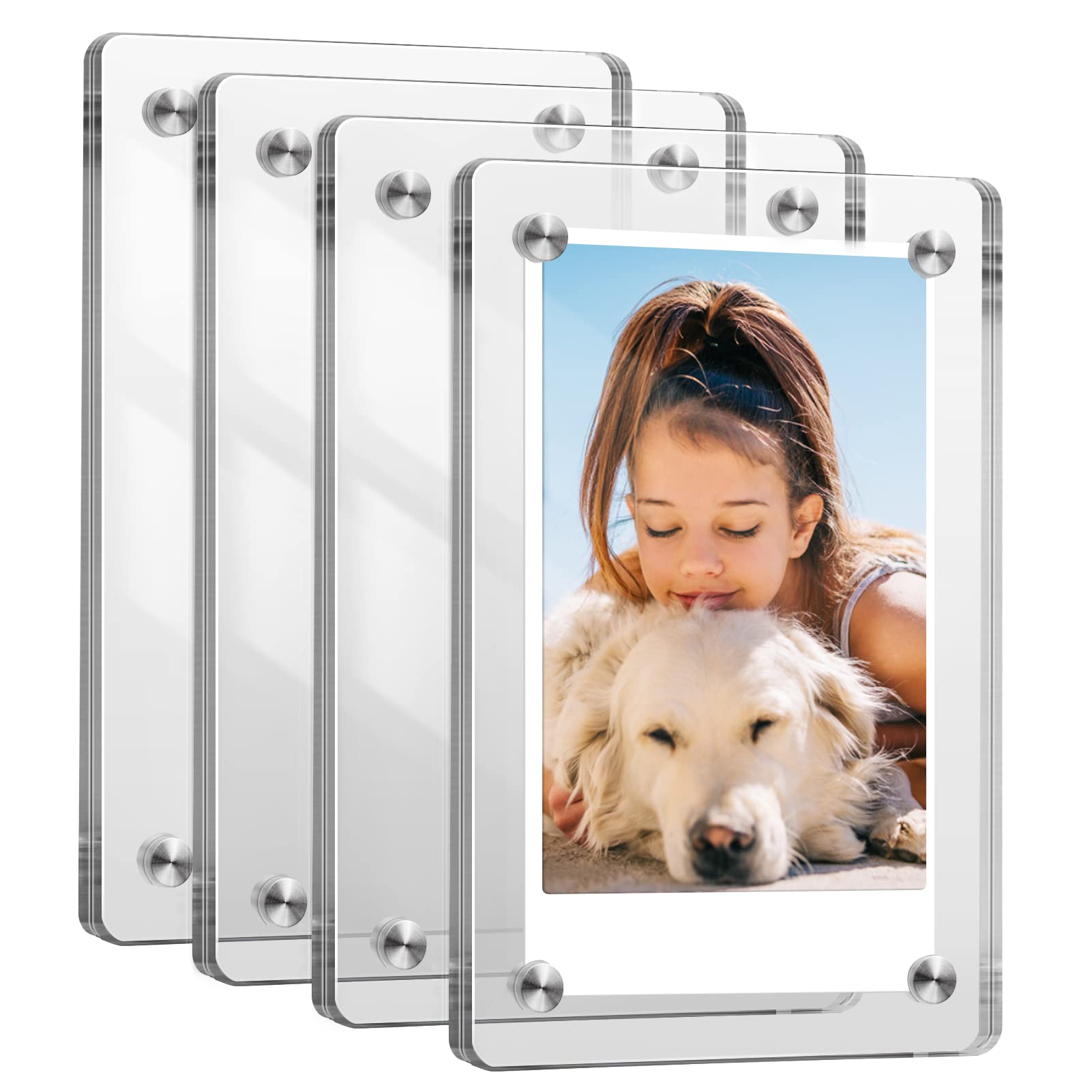 Marco De Fotos Magnético Fintie Para Película De 3.4 X 2.1 Pulgadas [paquete De 4] - Venta Internacional.