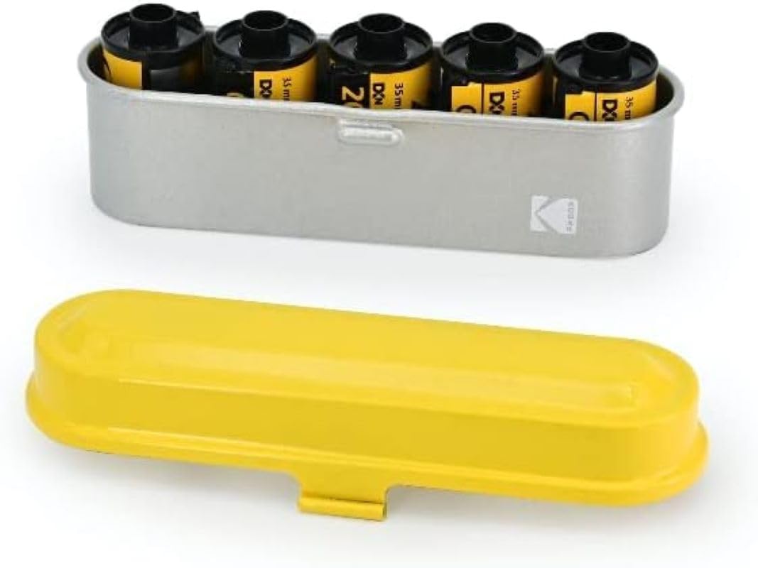 Estuche Kodak Para 5 Rollos De Películas De 35 Mm Compact Retro Steel - Venta Internacional.