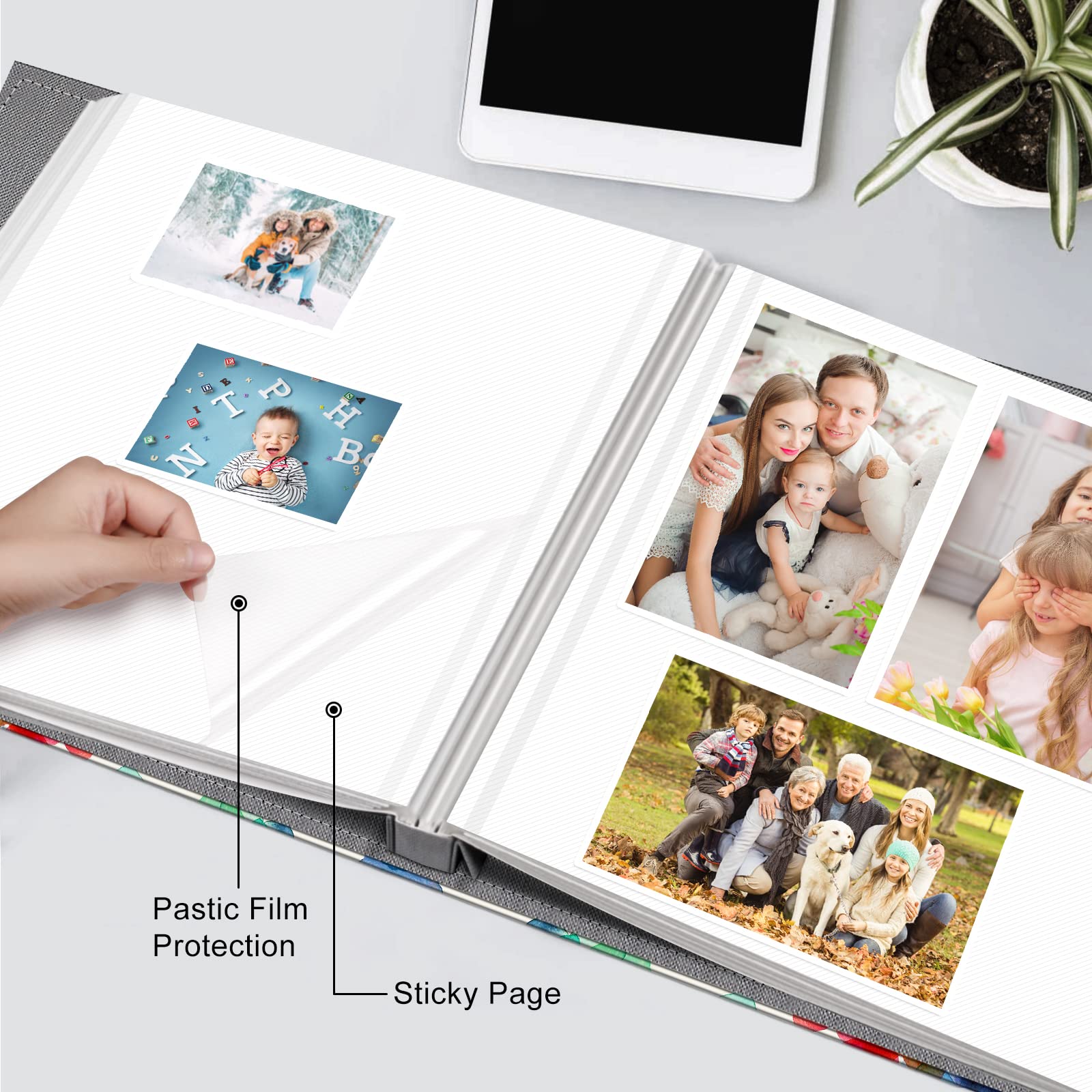 Foto 5 pulgar | Álbum De Fotos Autoadhesivo Fintie Para 3 X 5 X 6, 5 X 7, 6 X 8 X 10 - Venta Internacional.