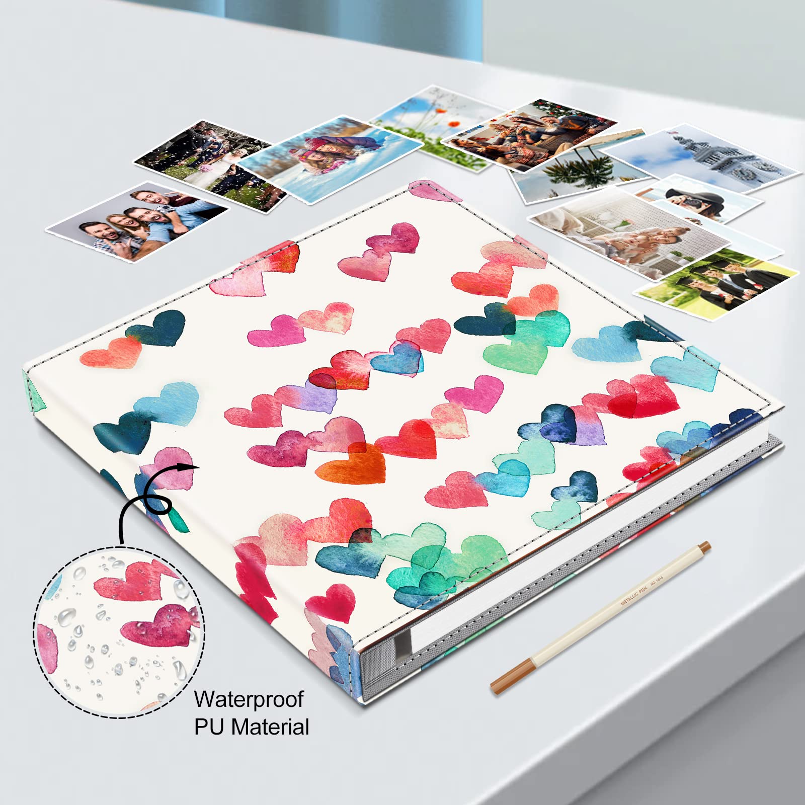 Foto 6 | Álbum De Fotos Autoadhesivo Fintie Para 3 X 5 X 6, 5 X 7, 6 X 8 X 10 - Venta Internacional.