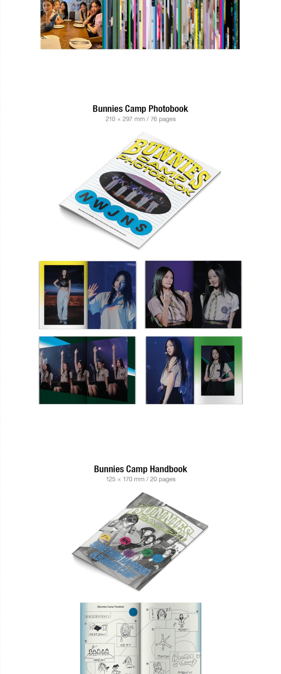Foto 3 | Paquete De Fotos Del Anuario De Newjeans 22-23 Con Libro De Campamento Bunnies - Venta Internacional.