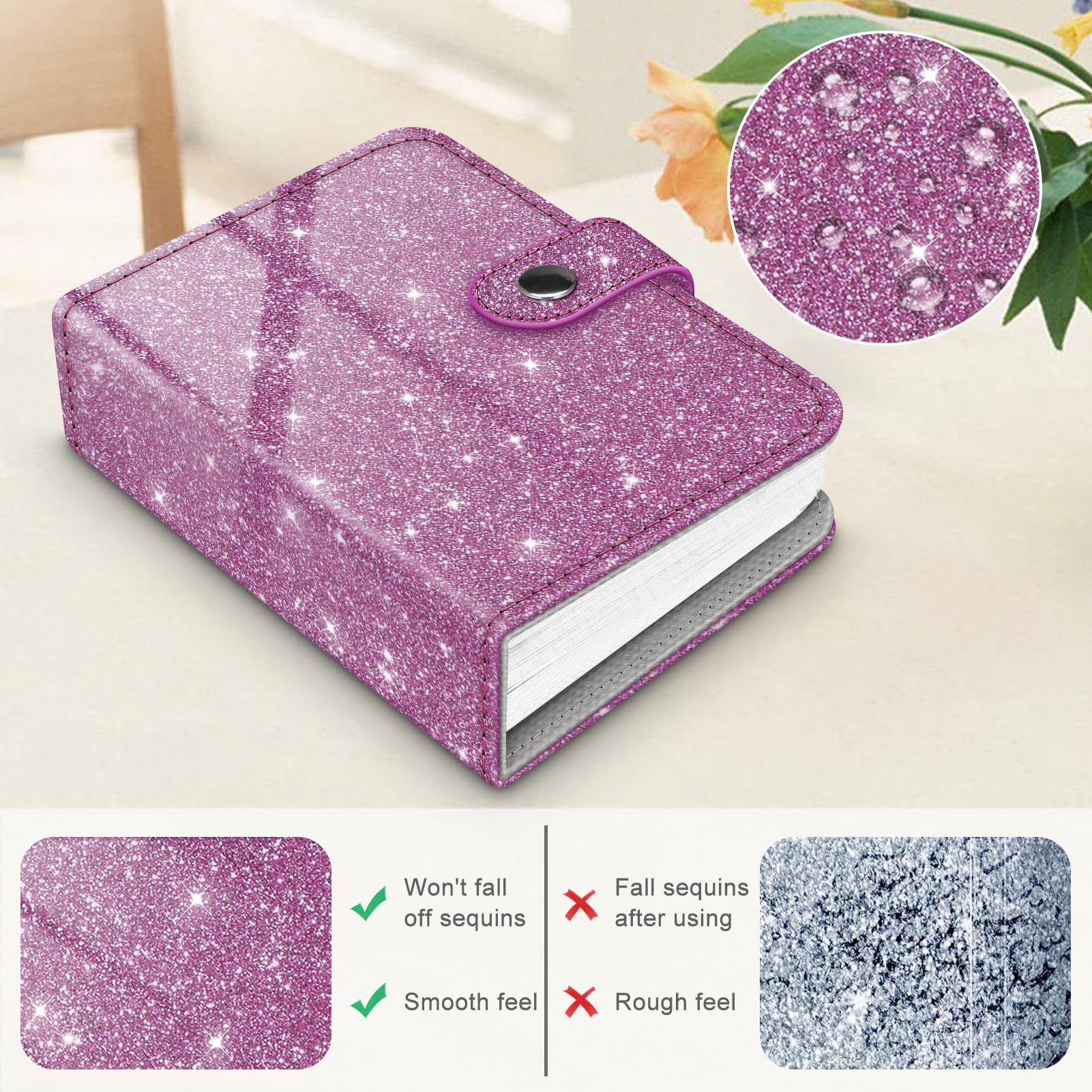 Foto 4 | Álbum De Fotos Fintie Mini Para Películas De 2 X 3 Pulgadas, 52 Bolsillos, Color Morado - Venta Internacional.