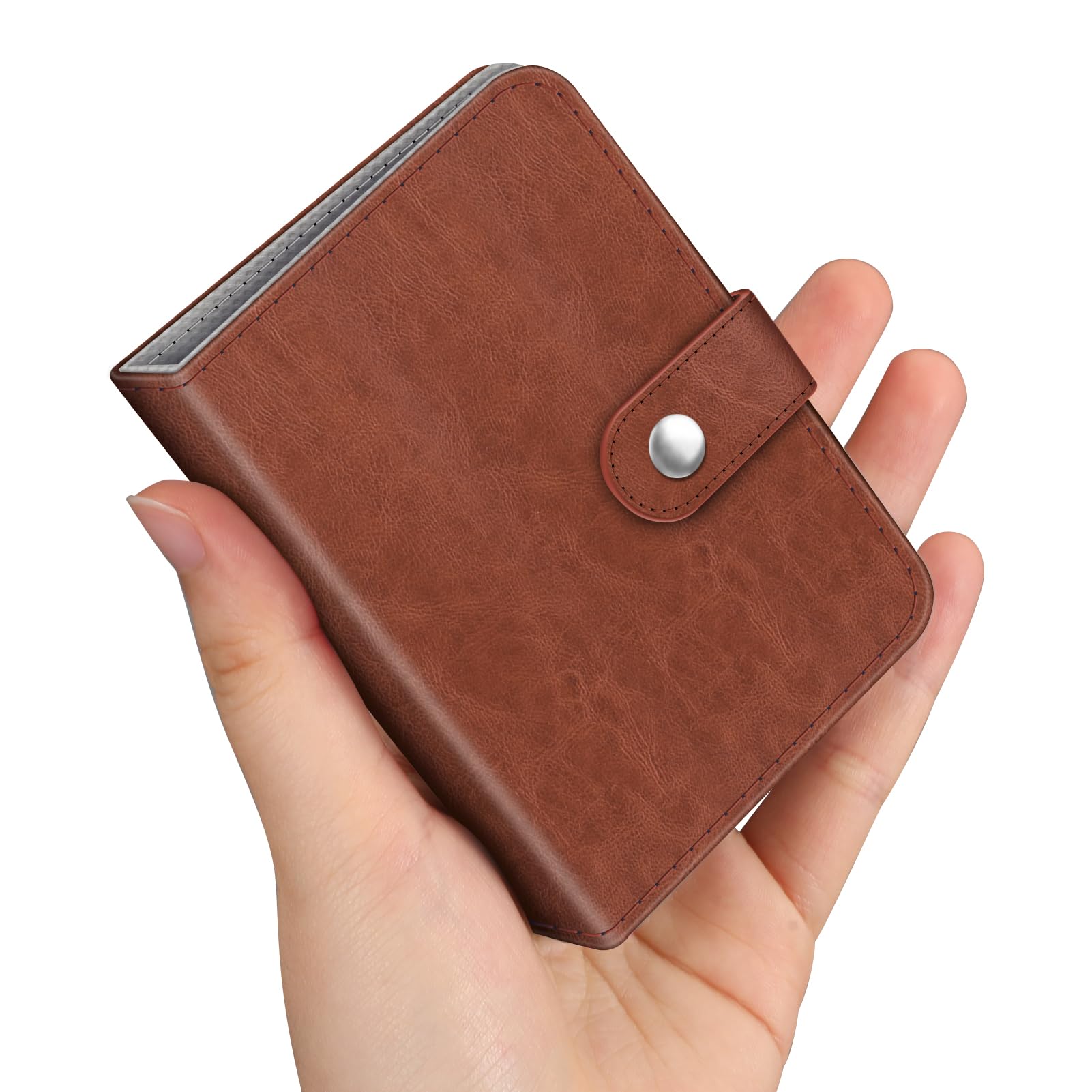 Álbum De Fotos Fintie Mini Para Películas De 2 X 3 Pulgadas, 52 Bolsillos, Marrón - Venta Internacional.