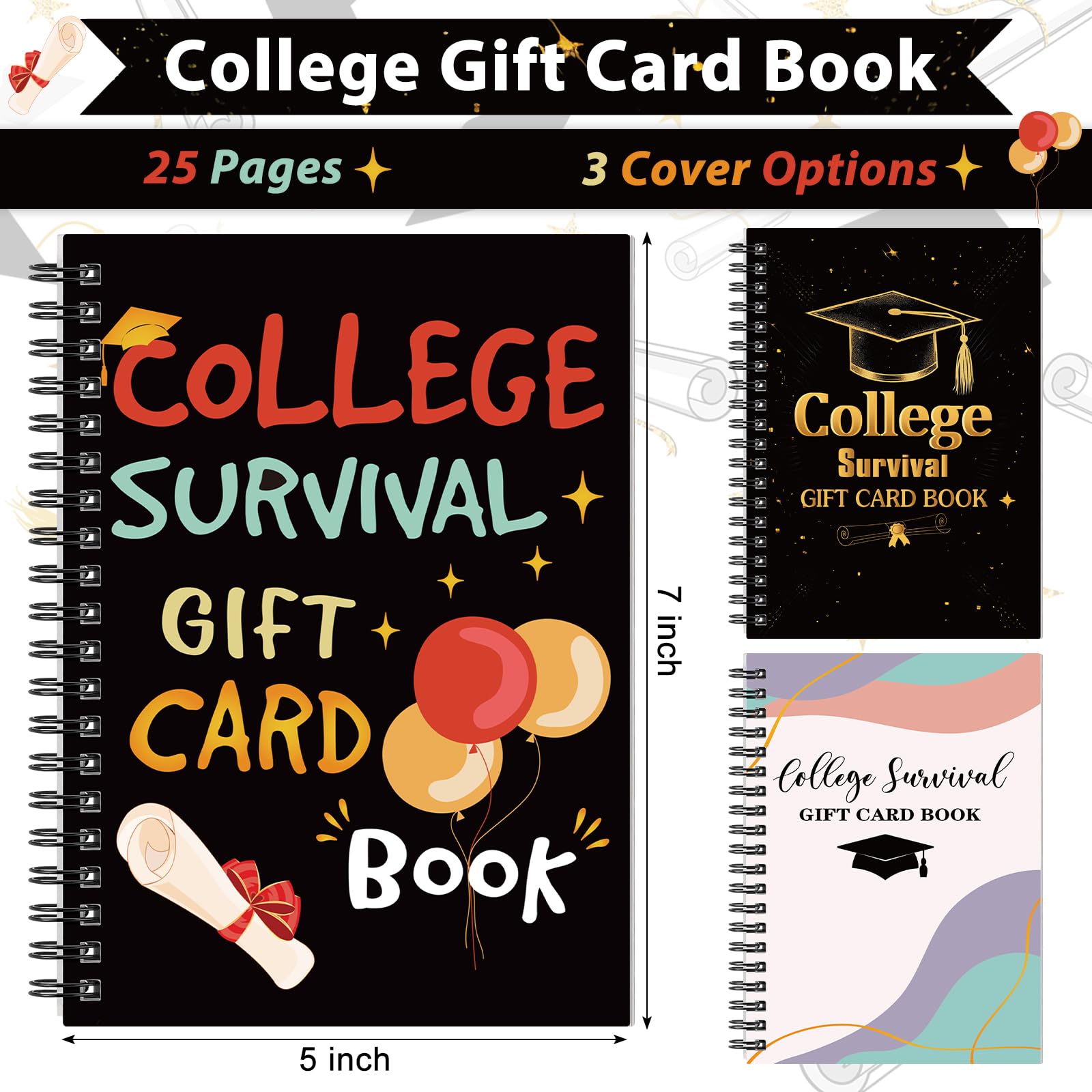 Foto 3 pulgar | Libro De Tarjetas De Regalo Universitario Zhanmai College Survival  18 X 13 Cm - Venta Internacional.