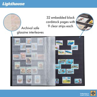 Foto 3 | Stockbook Lighthouse Basic - Tapa Dura Para Sellos (32 Páginas) - Venta Internacional.