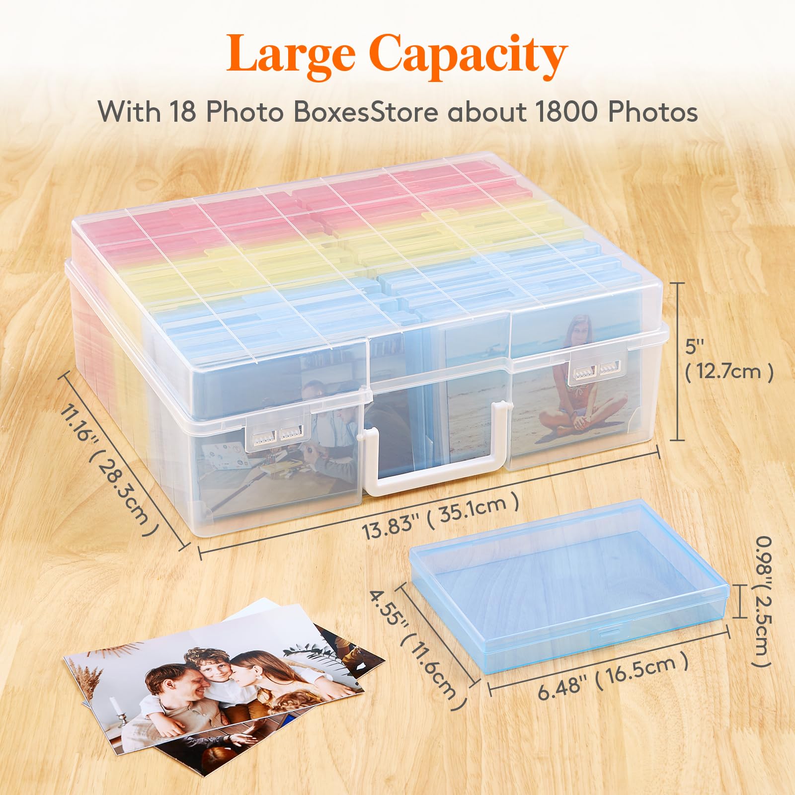 Foto 3 | Caja De Almacenamiento De Fotos Lifewit  Funda Para Fotos De 4 X 6 Pulgadas  18 Pulgadas  Interior - Venta Internaciona