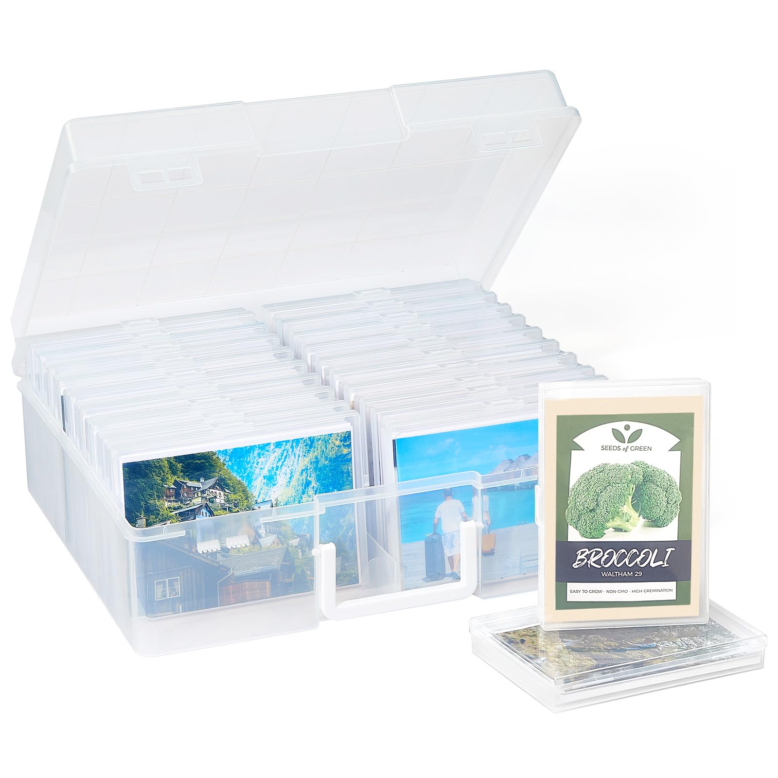Caja De Almacenamiento De Fotos Lifewit 4x6 Para 2000 Fotos Con 20 Fundas - Venta Internacional.