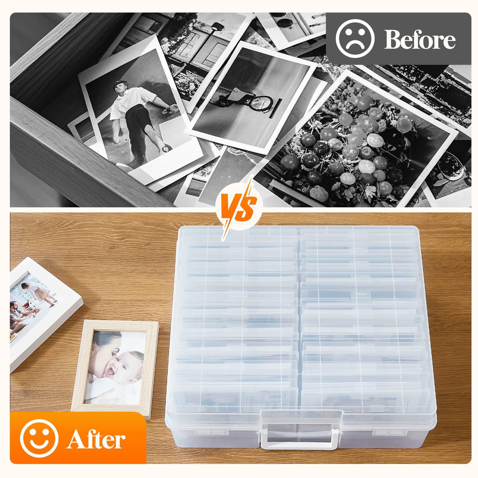 Foto 4 | Caja De Almacenamiento De Fotos Lifewit 4x6 Para 2000 Fotos Con 20 Fundas - Venta Internacional.