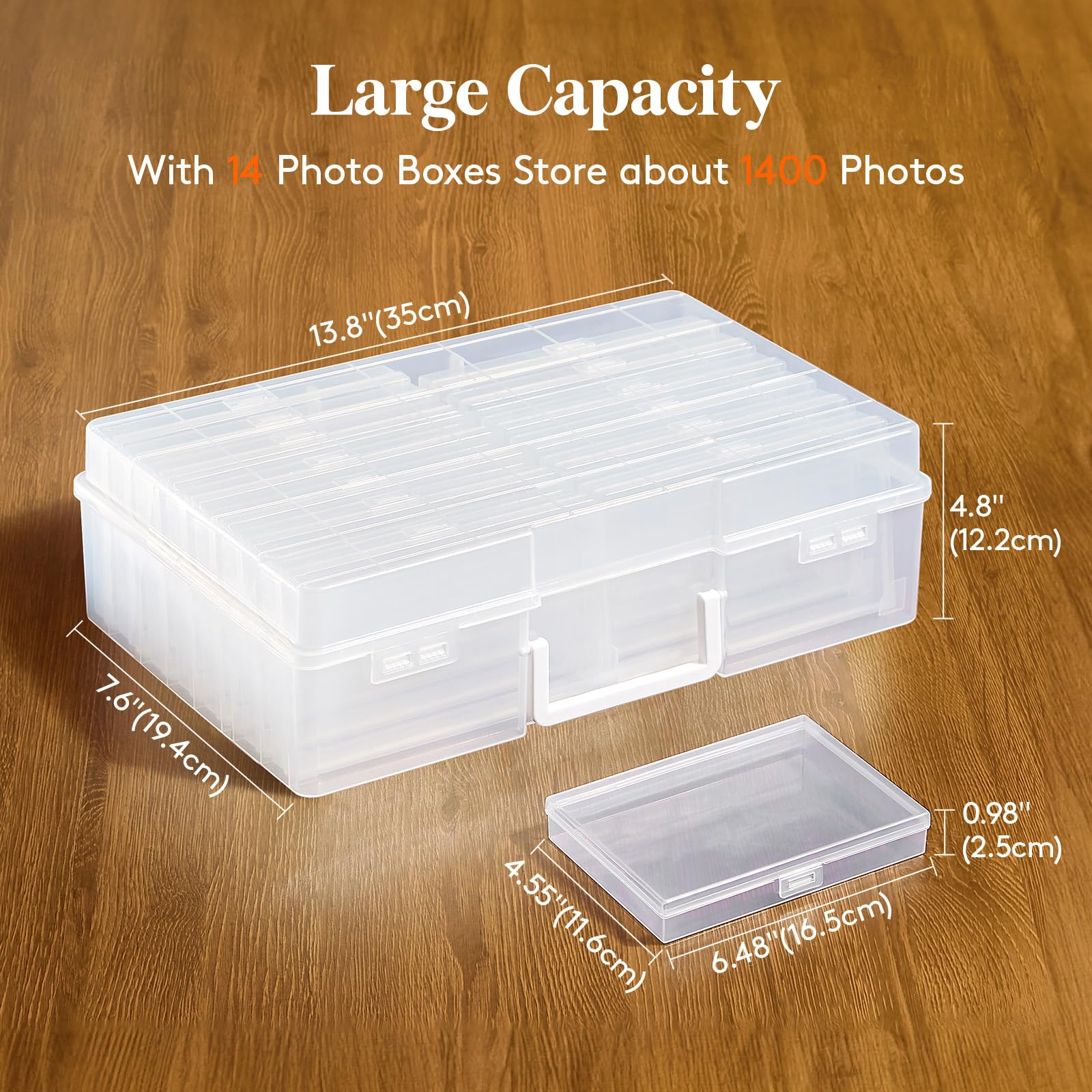 Foto 4 pulgar | Caja De Almacenamiento De Fotos Lifewit De 4 X 6 Pulgadas  14 Unidades Con Etiqueta Adhesiva - Venta Internacional.