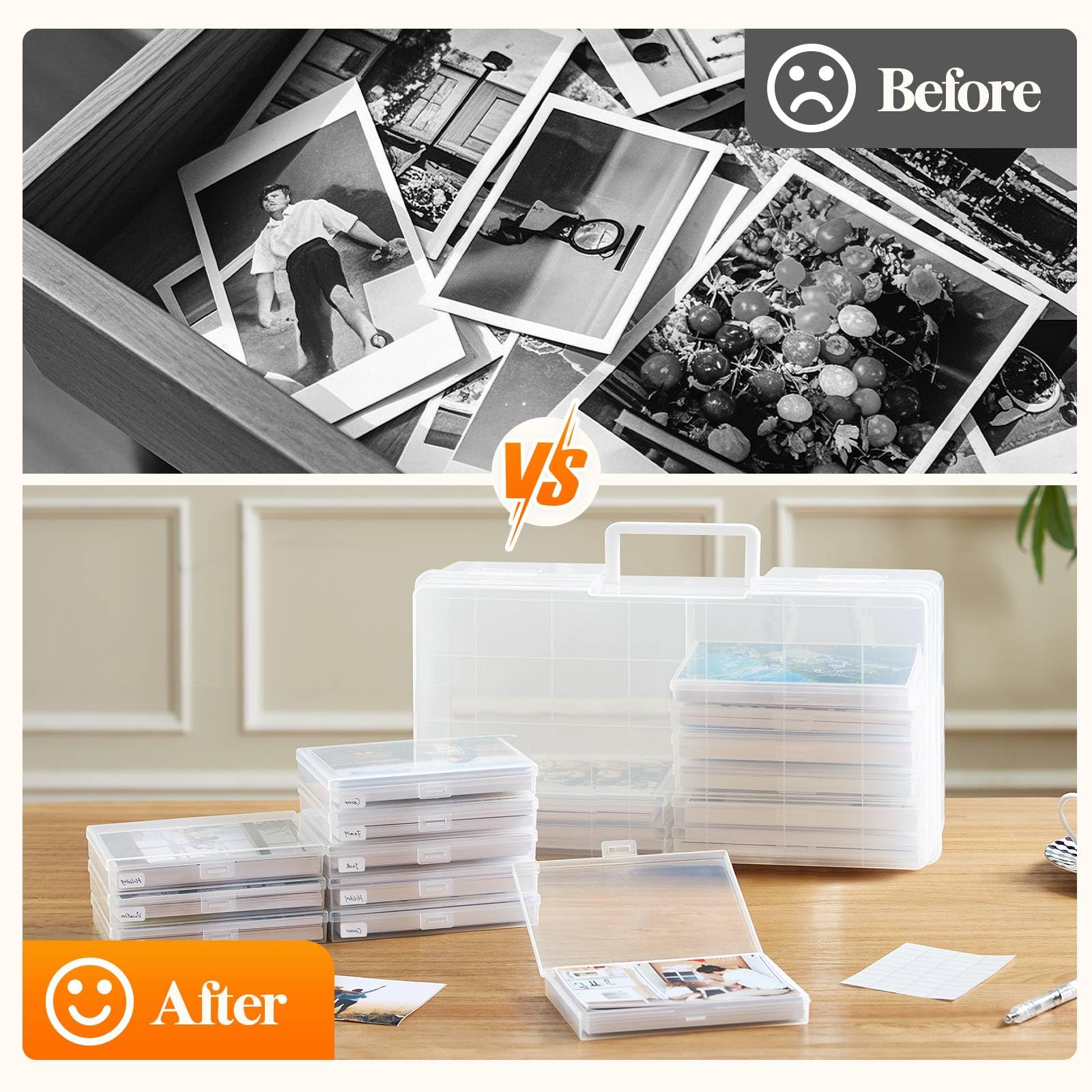 Foto 4 | Caja De Almacenamiento De Fotos Lifewit De 4 X 6 Pulgadas  14 Unidades Con Etiqueta Adhesiva - Venta Internacional.