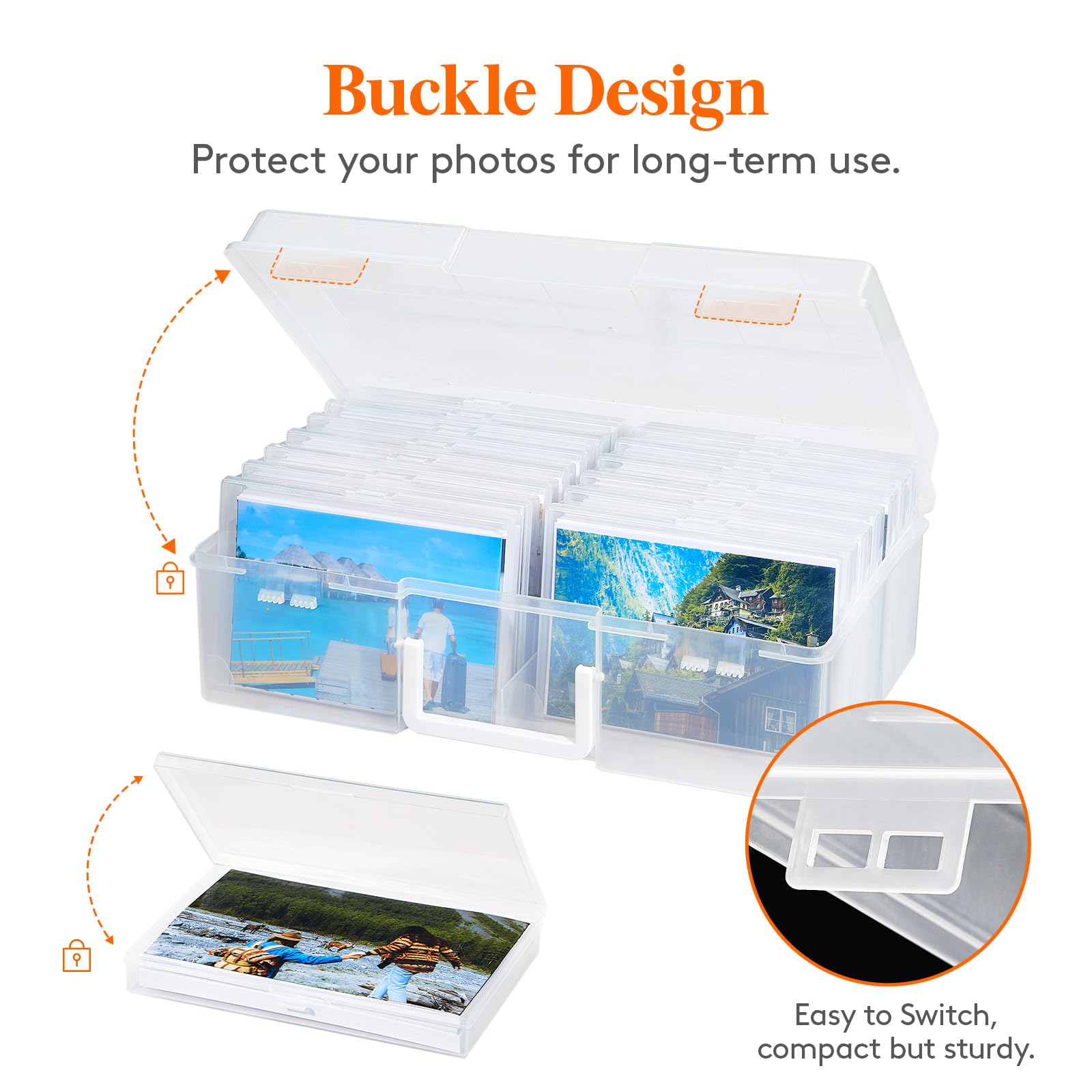 Foto 7 pulgar | Caja De Almacenamiento De Fotos Lifewit De 4 X 6 Pulgadas  14 Unidades Con Etiqueta Adhesiva - Venta Internacional.