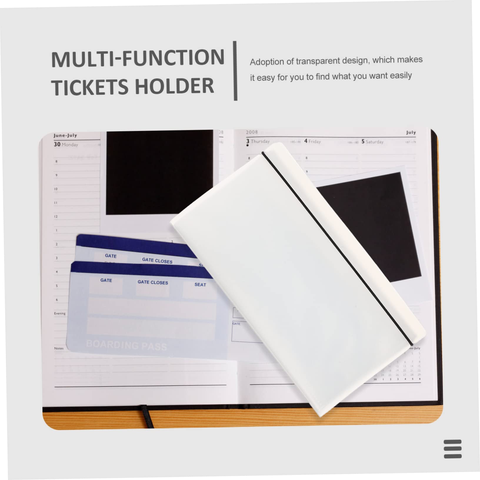 Foto 7 pulgar | Álbum De Recortes Con Soporte Para Entradas Stobaza  Transparente - Venta Internacional.
