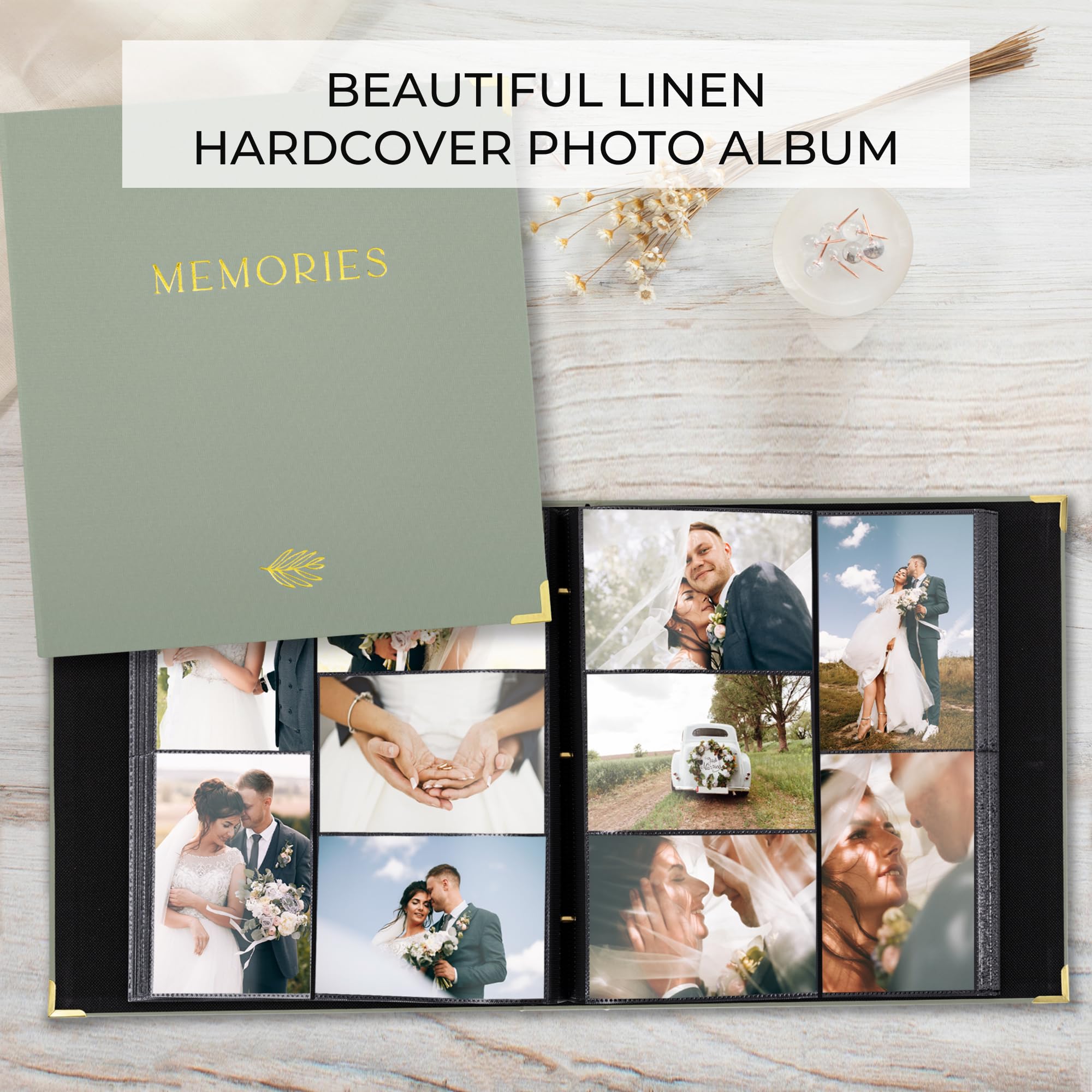 Foto 2 | Álbum De Fotos Zicoto Beautiful Linen Para Fotos De 10 X 15 Cm  500 Unidades - Venta Internacional.