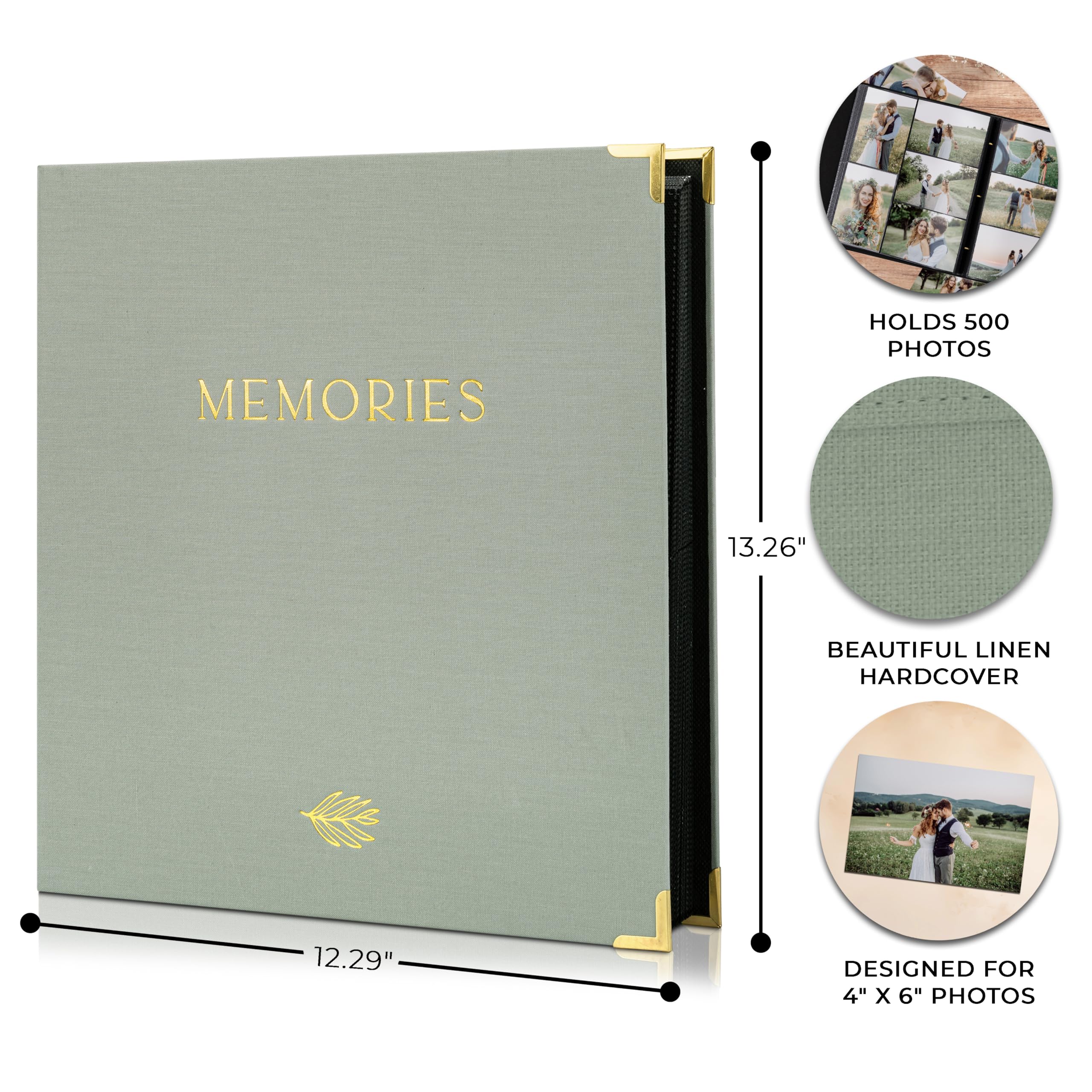 Foto 8 pulgar | Álbum De Fotos Zicoto Beautiful Linen Para Fotos De 10 X 15 Cm  500 Unidades - Venta Internacional.