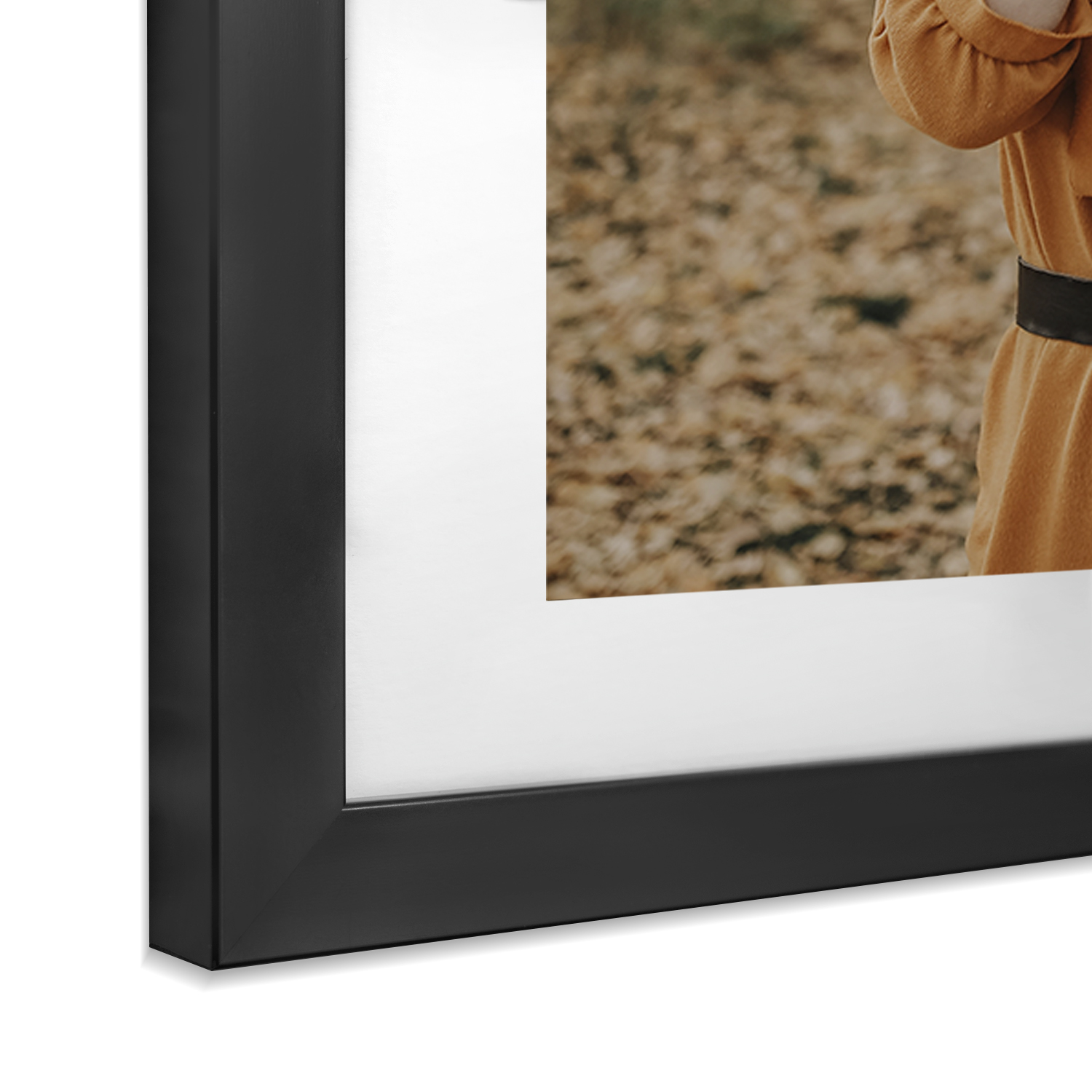 Foto 5 pulgar | Set de 6 Marcos para Fotografías Paspartú Frames Marco Negro con Cristal