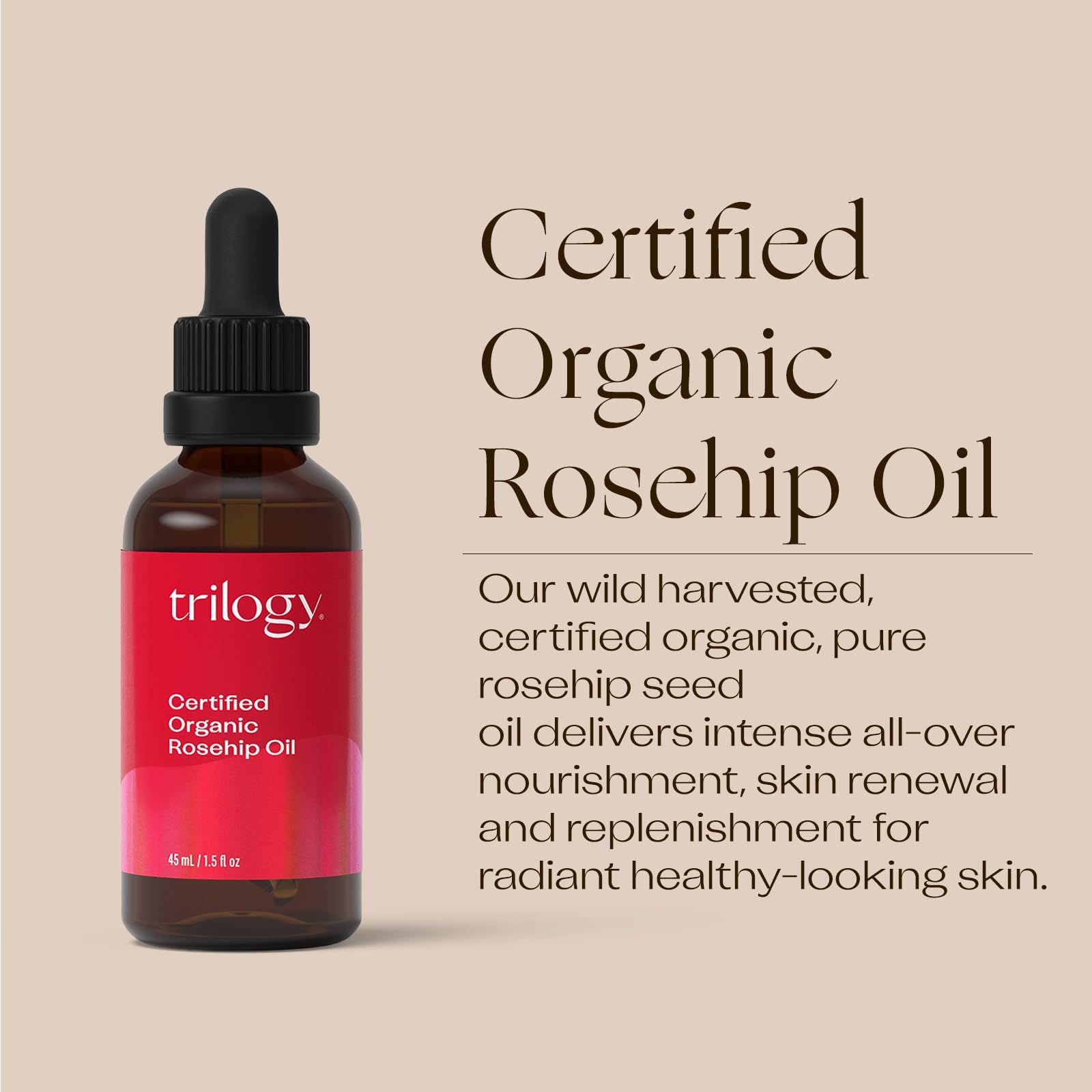 Foto 6 pulgar | Aceite de Rosa Mosqueta Certificado Orgánico Trilogy 45 ml - Venta Internacional