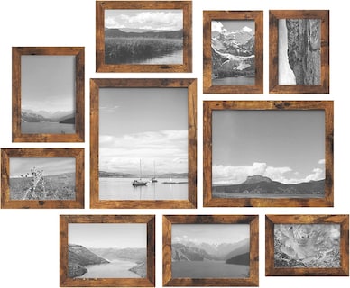 Foto 1 | Set De Marcos Para Collage De Fotos Songmics Marcos Rustic Brown X10