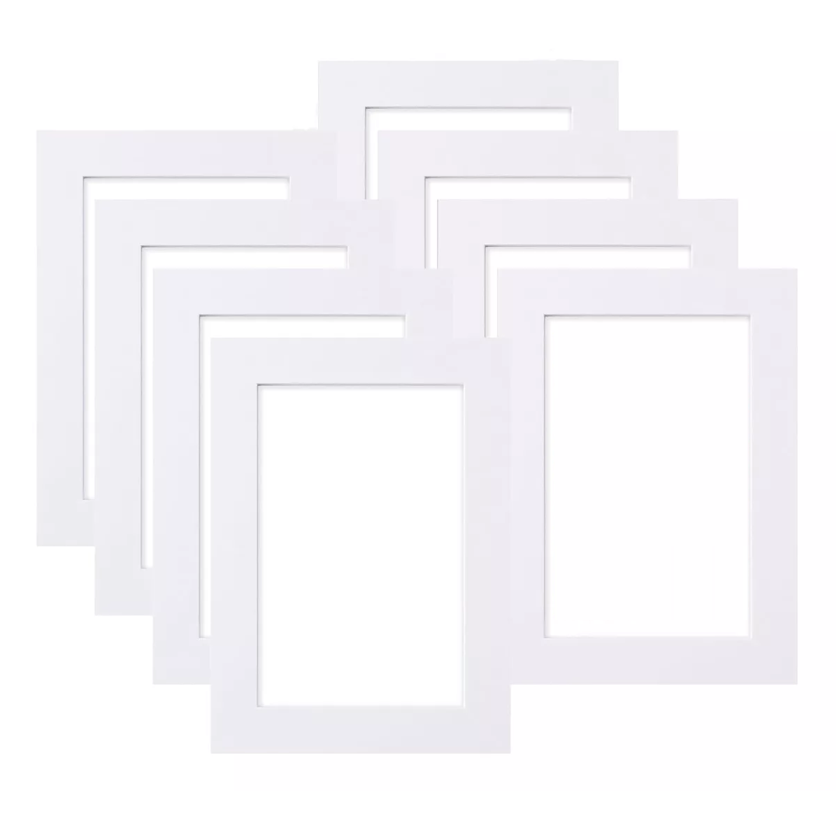 Marcos de Fotos Decorativos de 8 Piezas Eo Safe Imports Blanco