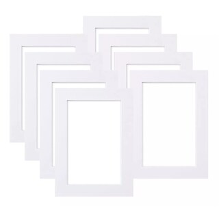 Foto 1 | Marcos de Fotos Decorativos de 8 Piezas Eo Safe Imports Blanco