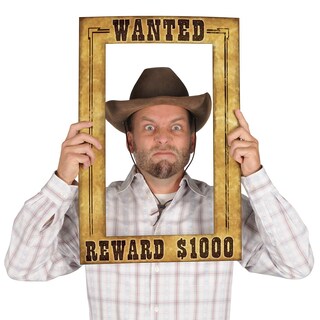Foto 3 | Marco De Fotos Divertido Beistle Western Wanted Authentic Wild West - Venta Internacional.