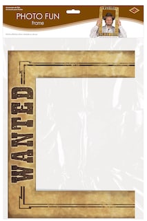 Foto 4 | Marco De Fotos Divertido Beistle Western Wanted Authentic Wild West - Venta Internacional.
