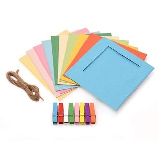 Foto 1 | Marcos De Fotos De Papel Zink, Cuadrados Coloridos, Para Fotos De 2 X 3 - Venta Internacional.
