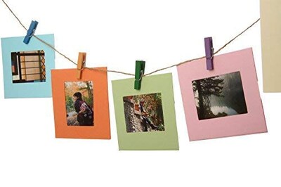 Foto 2 | Marcos De Fotos De Papel Zink, Cuadrados Coloridos, Para Fotos De 2 X 3 - Venta Internacional.