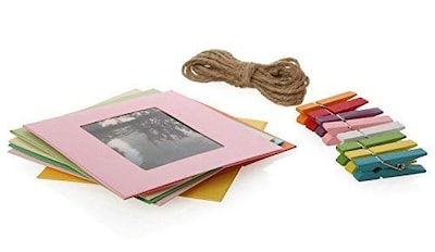 Foto 3 | Marcos De Fotos De Papel Zink, Cuadrados Coloridos, Para Fotos De 2 X 3 - Venta Internacional.