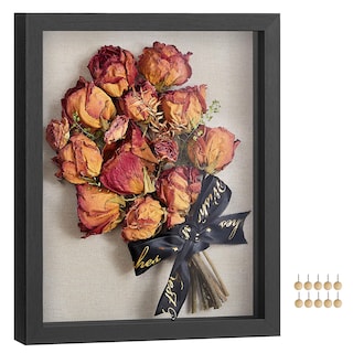 Foto 1 | Marco de Fotos Songmics Negro 38 x 30.3 cm con 10 Alfileres y Panel de Cristal