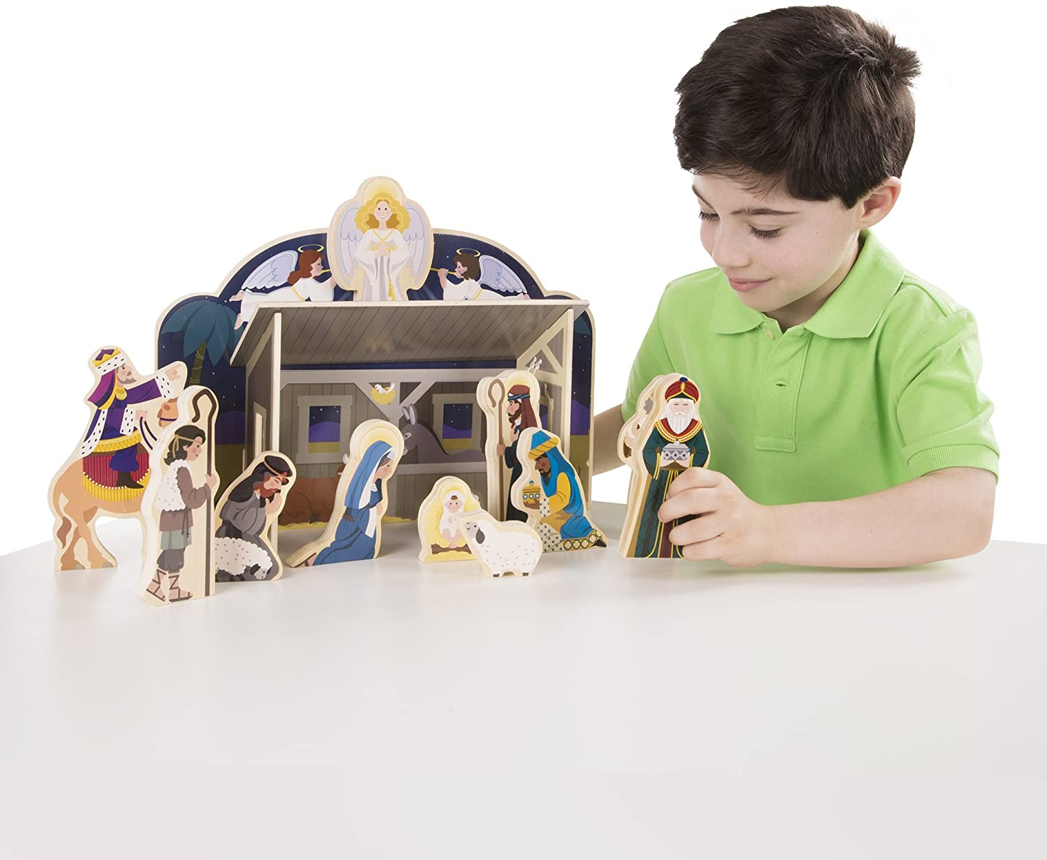Foto 4 pulgar | Figuras de Belén de Madera Melissa & Doug 11 Piezas - Venta Internacional