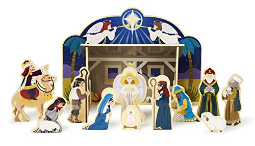 Foto 4 | Figuras de Belén de Madera Melissa & Doug 11 Piezas - Venta Internacional