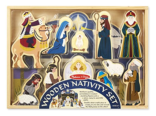 Foto 5 | Figuras de Belén de Madera Melissa & Doug 11 Piezas - Venta Internacional