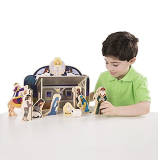 Foto 6 | Figuras de Belén de Madera Melissa & Doug 11 Piezas - Venta Internacional