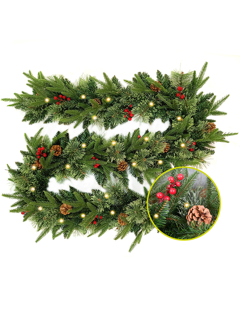 Guirnalda de Navidad con Luces Led Forest Artego con Largo de 270 cm