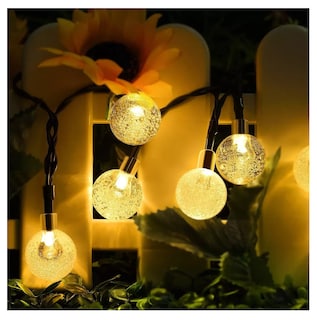 Foto 4 | Guirnalda De Luces Solar Exterior Jardin 8 Modos 16m 80 Led