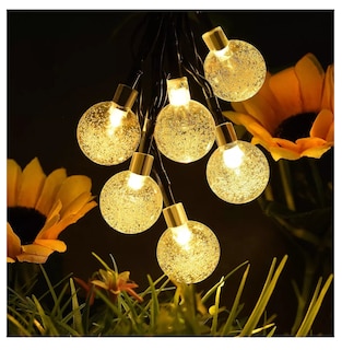 Foto 5 | Guirnalda De Luces Solar Exterior Jardin 8 Modos 16m 80 Led