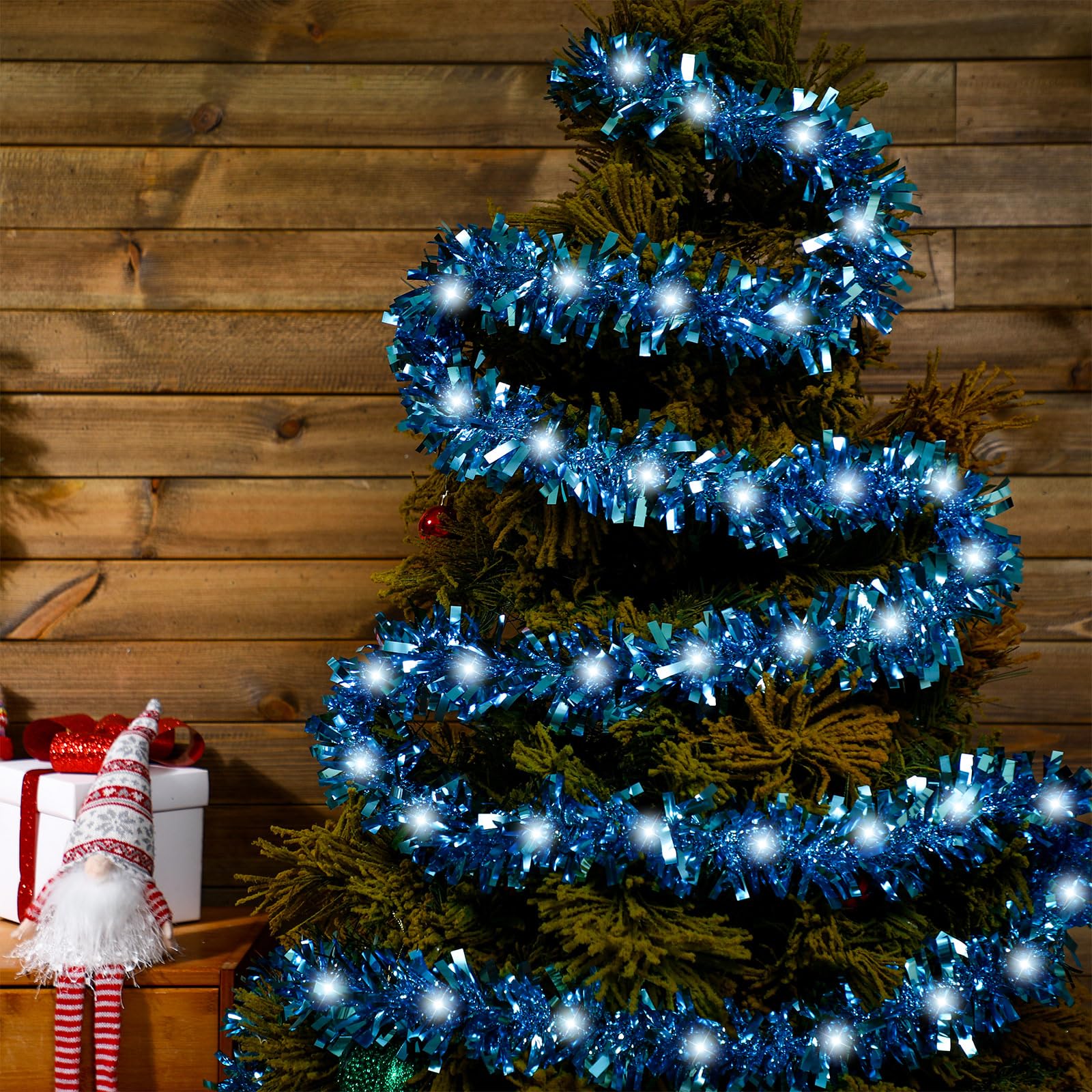 Foto 6 | Guirnalda De Árbol De Navidad Kingdder Prelit Con Luces - Venta Internacional.