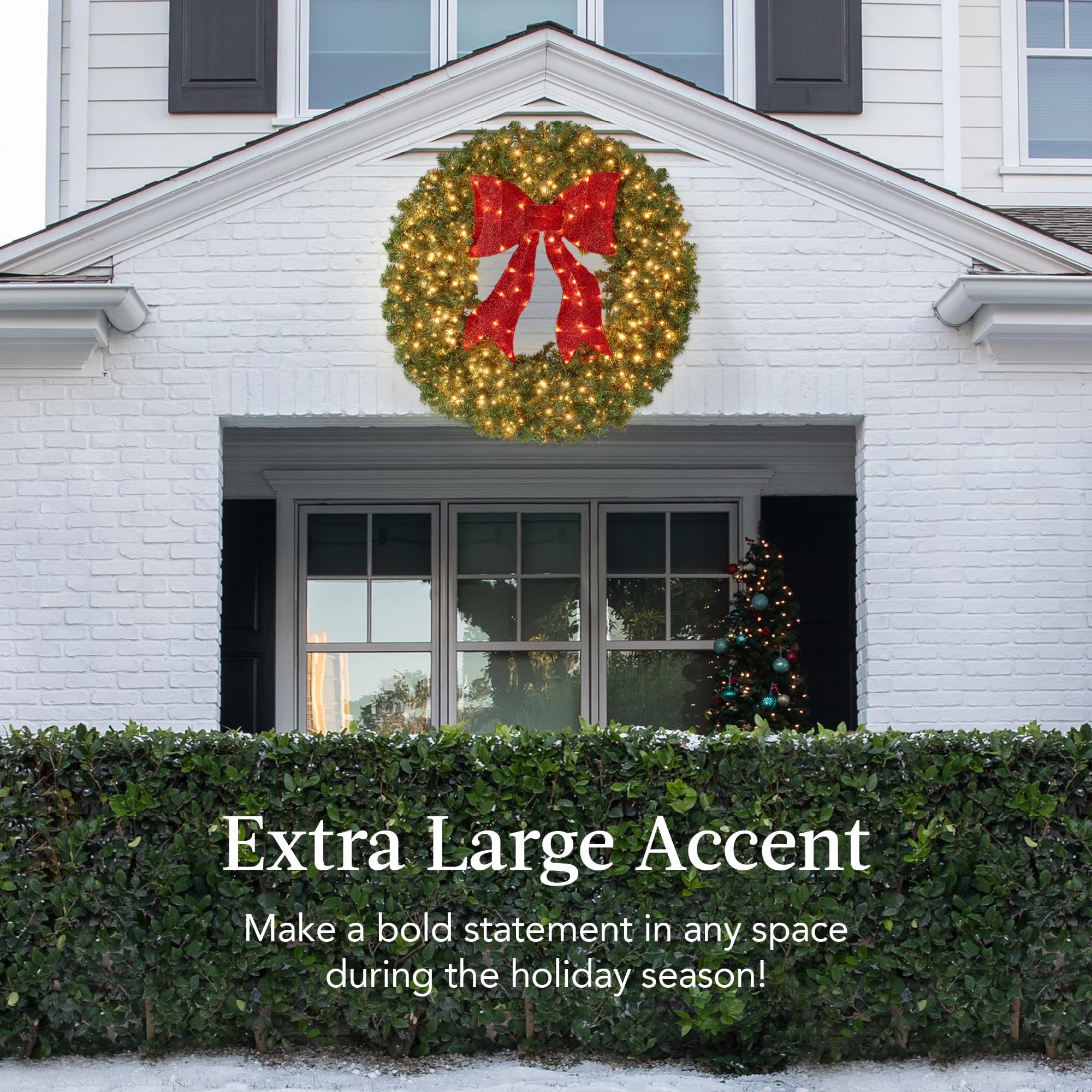 Foto 3 pulgar | Corona De Navidad Best Choice Products De 122 Cm Con 250 Luces Led - Venta Internacional.