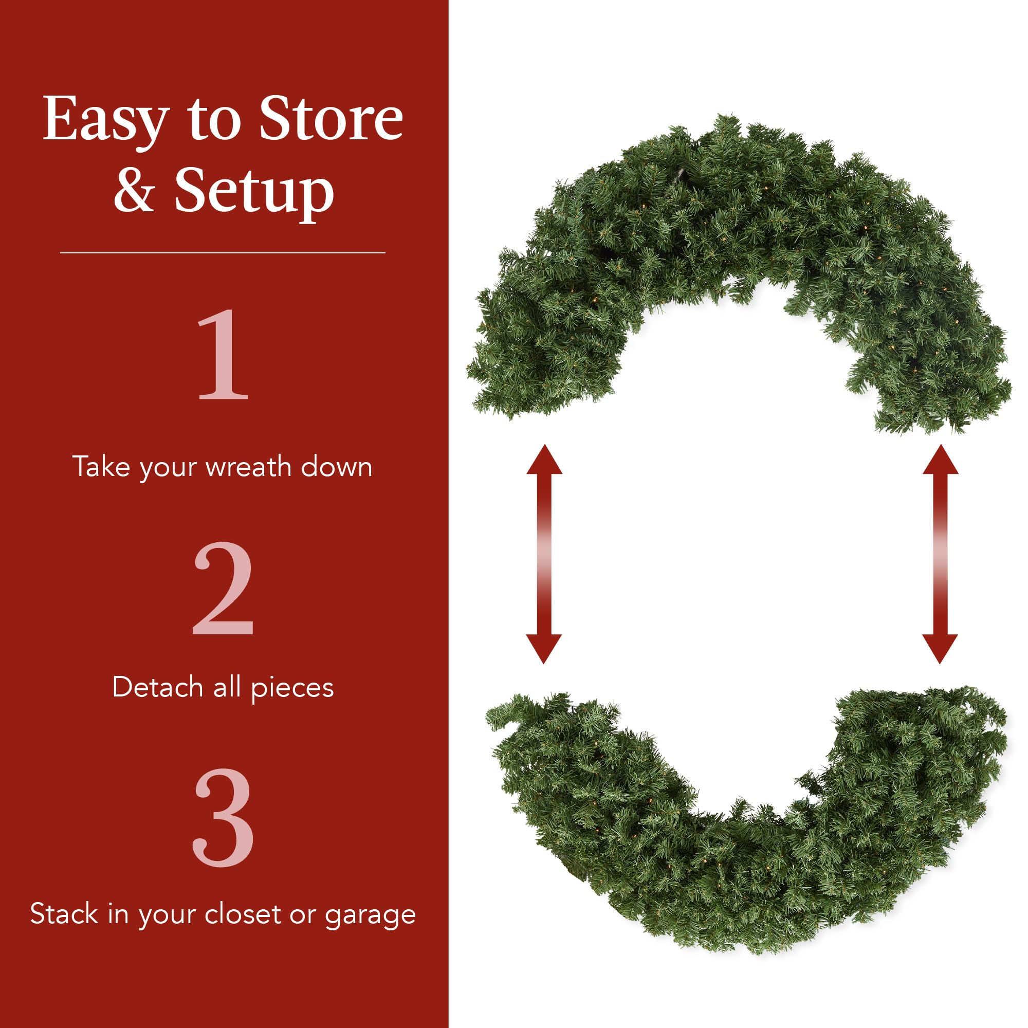 Foto 7 pulgar | Corona De Navidad Best Choice Products De 122 Cm Con 250 Luces Led - Venta Internacional.