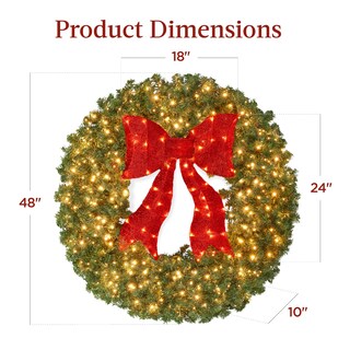 Foto 7 | Corona De Navidad Best Choice Products De 122 Cm Con 250 Luces Led - Venta Internacional.