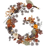 Guirnalda Otoñal De Halloween Valery Madelyn De 6 Pies Con Luces En Forma De Calabaza - Venta Internacional.