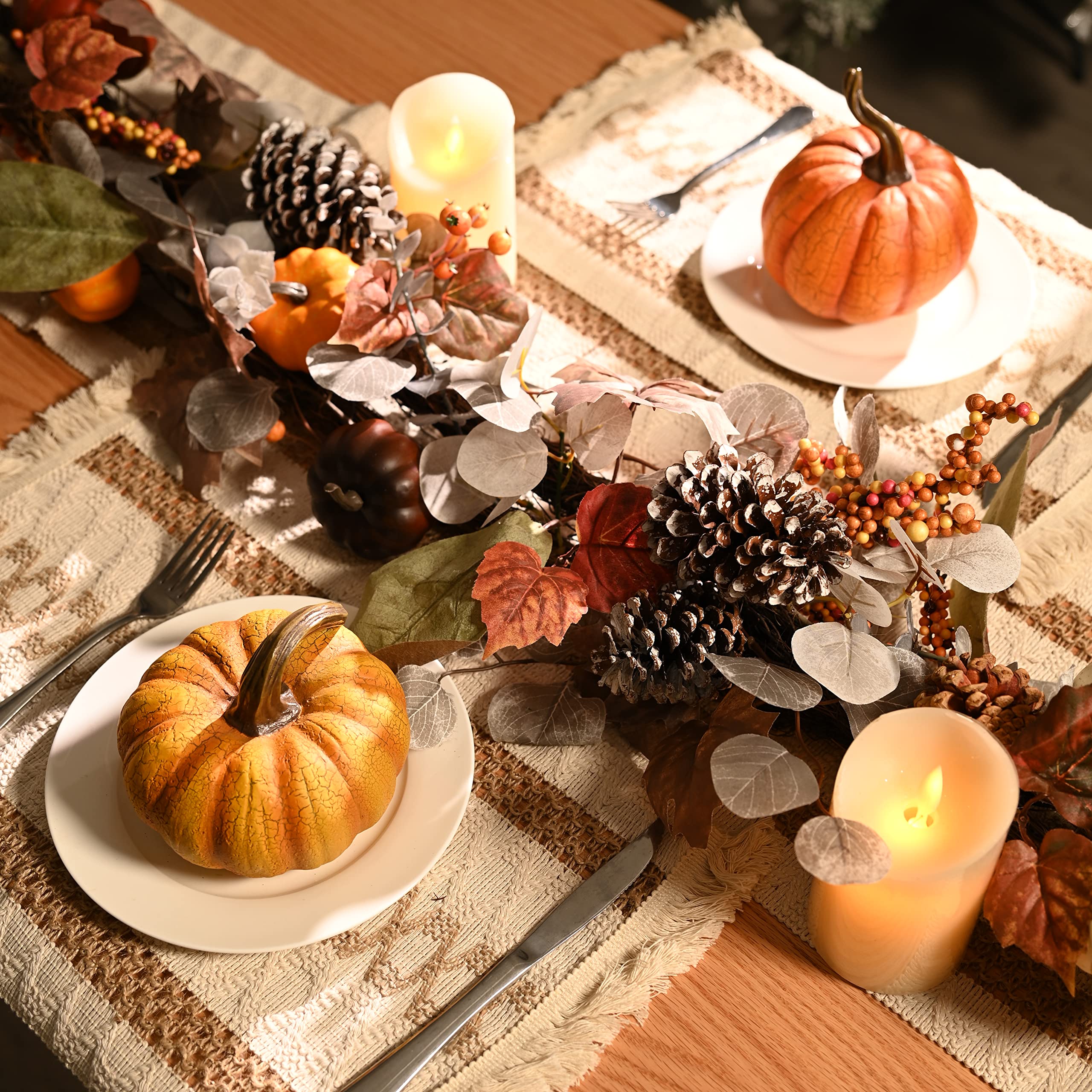 Foto 3 | Guirnalda Otoñal De Halloween Valery Madelyn De 6 Pies Con Luces En Forma De Calabaza - Venta Internacional.