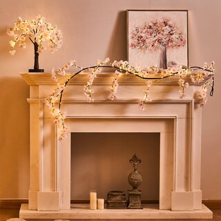 Foto 4 | Garland Fudios Spring Cherry Blossom Iluminada, 1,8 M, Con 96 Led - Venta Internacional.
