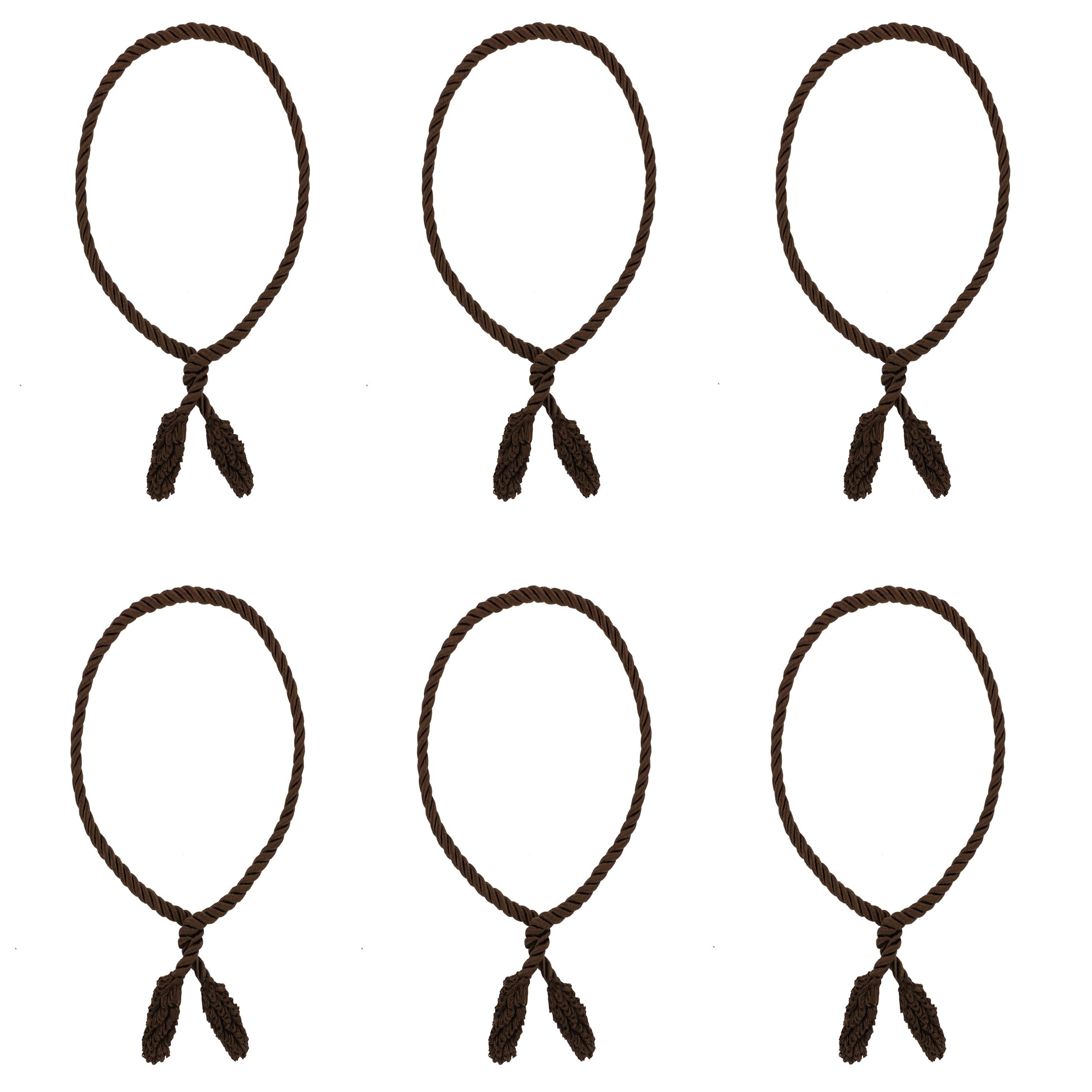 Foto 3 | Juego De 6 Guirnaldas Decorativas Haute Decor De 20 Cm (color Marrón) - Venta Internacional.