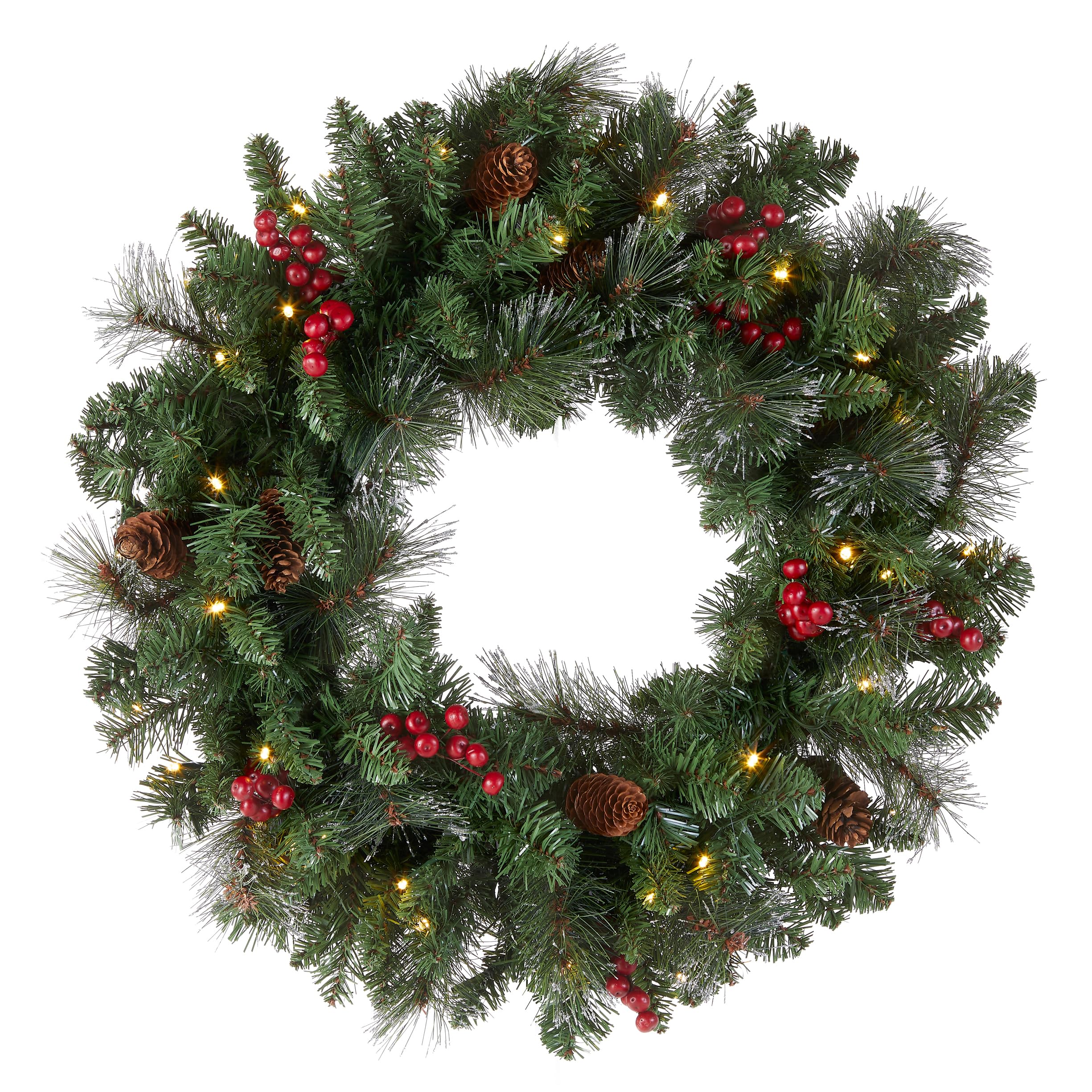 Foto 2 pulgar | Corona De Navidad National Tree Company Crestwood Spruce 24 Cm - Venta Internacional.