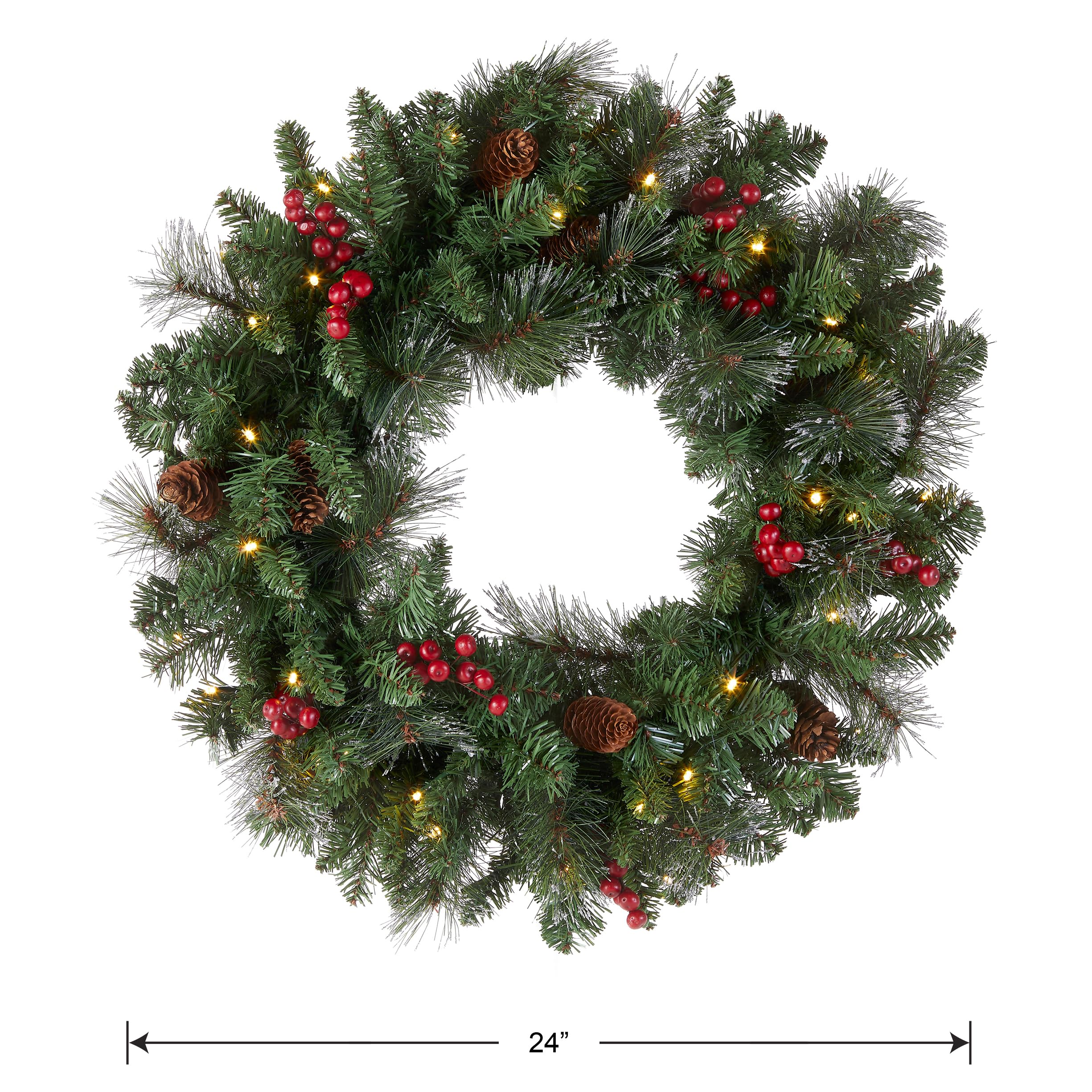 Foto 5 | Corona De Navidad National Tree Company Crestwood Spruce 24 Cm - Venta Internacional.