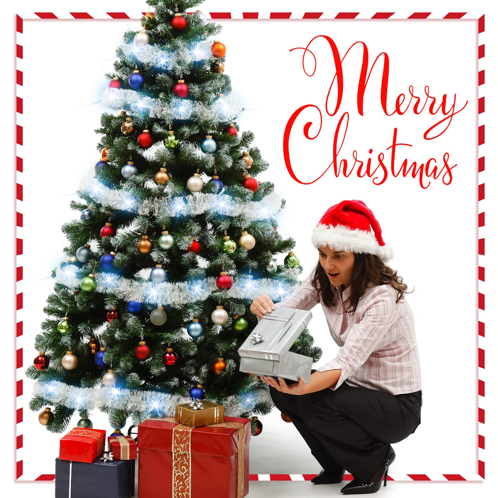 Foto 4 pulgar | Guirnalda De Árbol De Navidad Kingdder Prelit Con Luces - Venta Internacional.