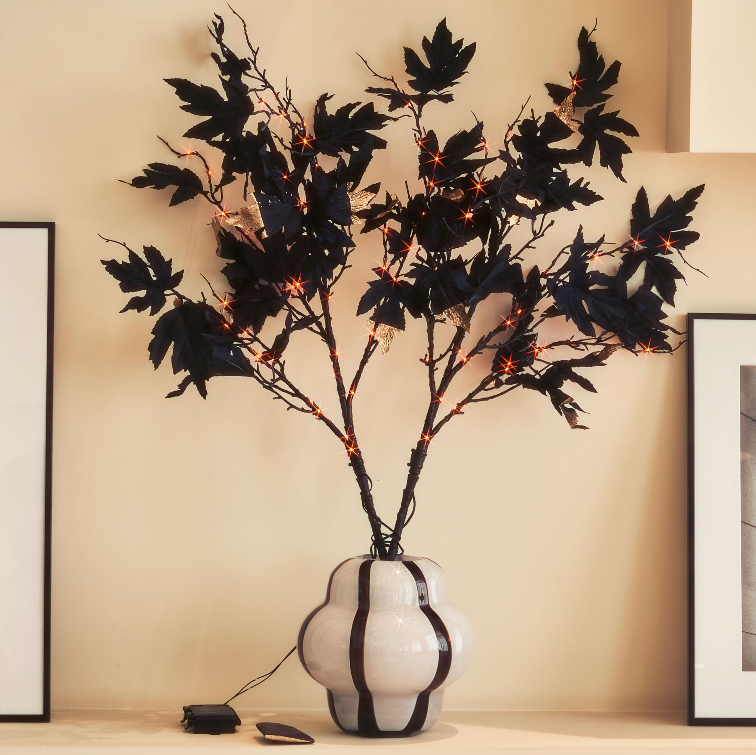 Foto 7 pulgar | Árbol De Halloween Hairui Con Ramas De Arce Negras Iluminadas, 32 Cm, 120 Led - Venta Internacional.